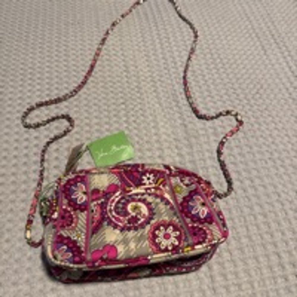 Vera Bradley Women's Pink Gray Crossbody Bag